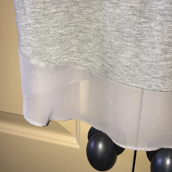 NWT Gianni Bini Shirt Top in Grey & 3/4 Sleeves - Picture 3 of 7